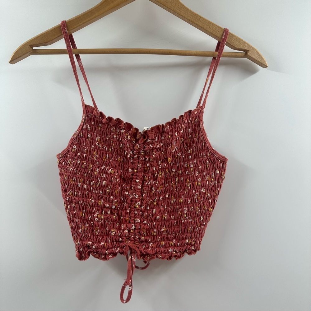 Aeropostale Smocked Cropped Tank Top 3-Pack – Adjustable Front Tie - Picture 10 of 12